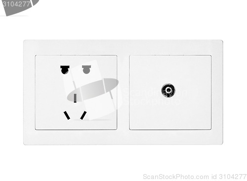 Image of white electric outlet