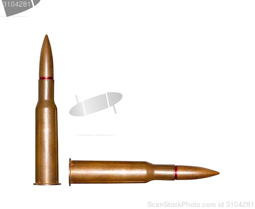 Image of Two rifle bullets