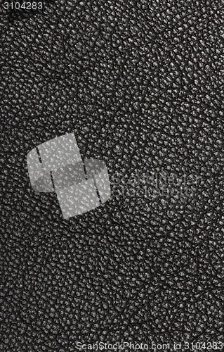 Image of Black leather texture closeup.