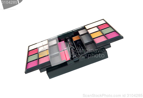 Image of Make-up palette isolated on white background