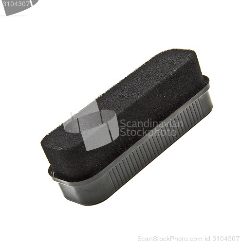 Image of Black sponge for care of footwear