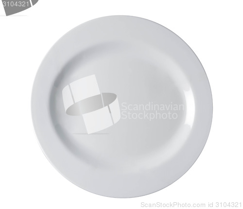 Image of shiny plate isolated 