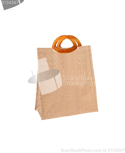 Image of shopping handbag isolated on white