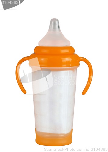 Image of Baby bottle isolated on white