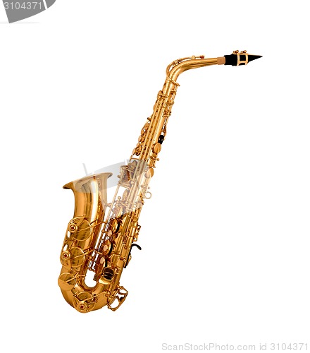 Image of Saxophone isolated on white