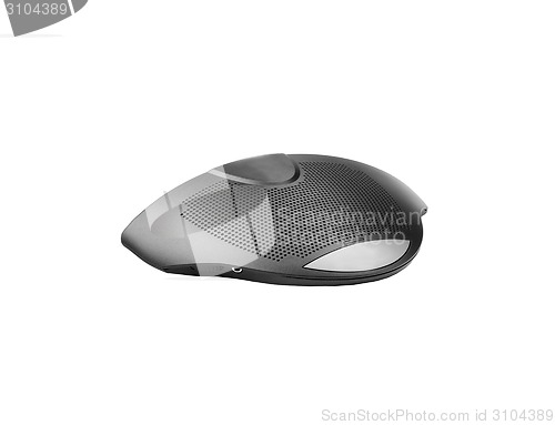Image of Computer microphone on white background