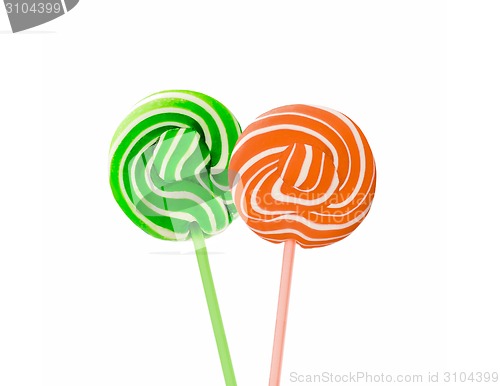 Image of lollipop isolated on the white background