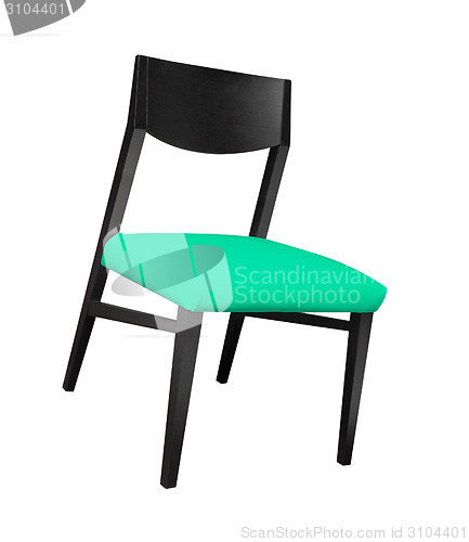 Image of wooden chair on white background