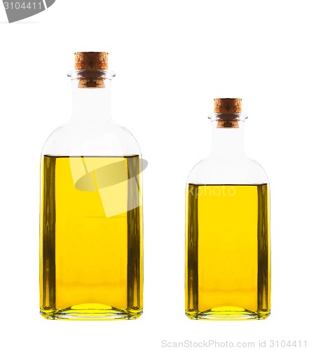 Image of olive oil in bottles