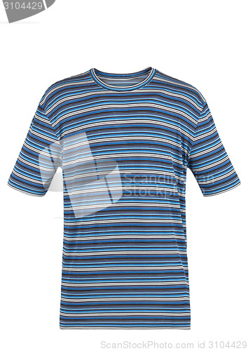 Image of blue striped t-shirt