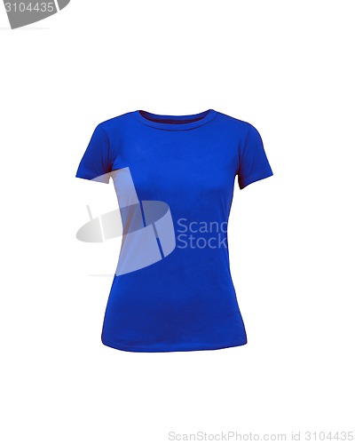 Image of Female t-shirt isolated on white background