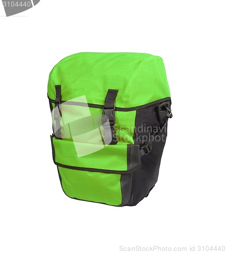 Image of green bag isolated on white