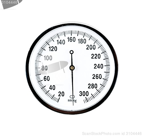 Image of close up view of a sphygmomanometer