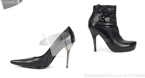 Image of Black Womens Shoes - Isolated on White