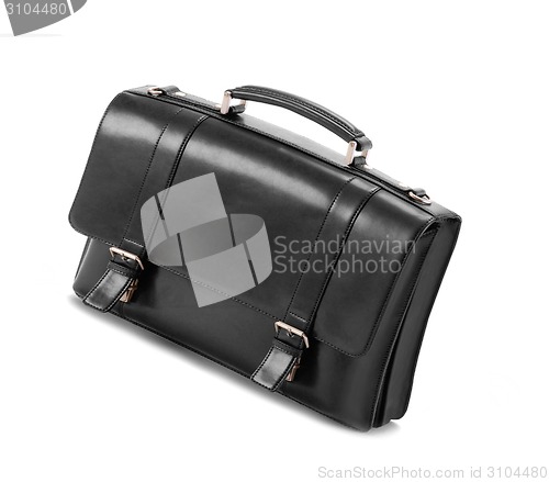 Image of Black business briefcase isolated