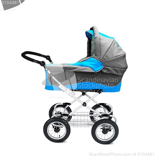 Image of modern pram isolated