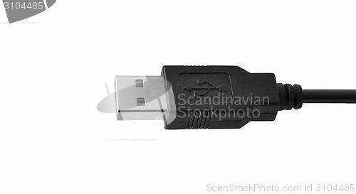 Image of USB cable isolated on white 