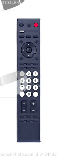 Image of TV remote control isolated
