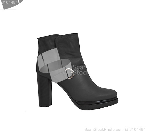 Image of female boots over white background