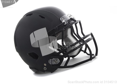 Image of Black Football Helmet on white