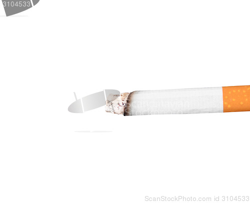 Image of Burning cigarette with ashes