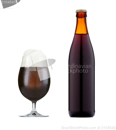 Image of glass of brown beer