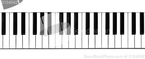 Image of Piano keyboard close-up