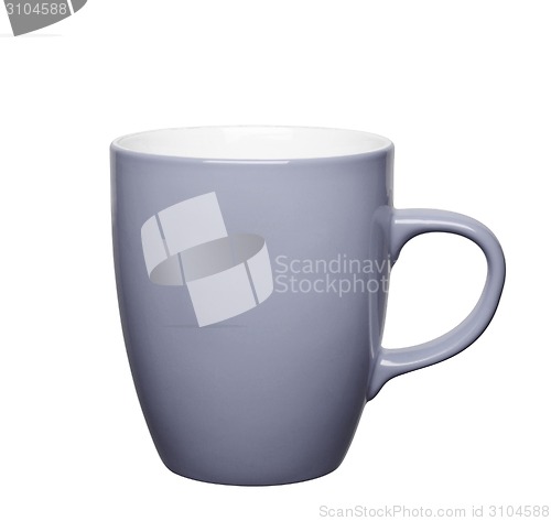 Image of Grey cup on white background