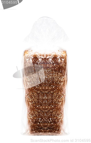 Image of Bread packaging. Isolated