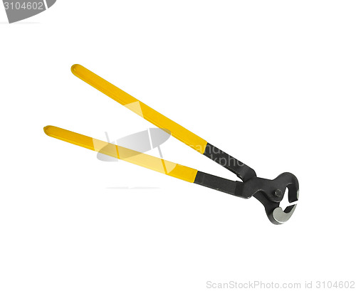 Image of iron nippers isolated on white background