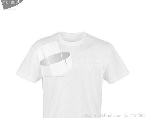 Image of white T-shirt isolated