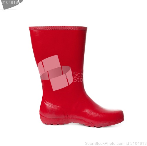 Image of Red rubber boots