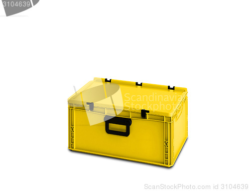 Image of yellow plastic box