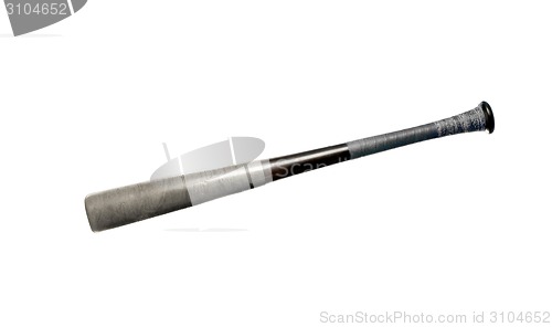 Image of Aluminum baseball bat isolated on white