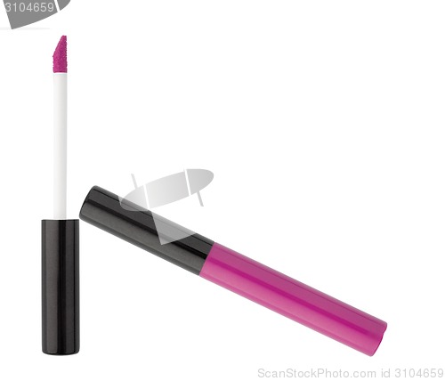 Image of pink beautiful gloss for lips