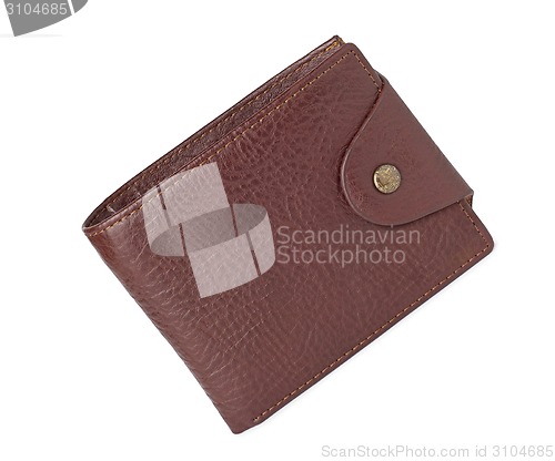 Image of leather wallet against white background