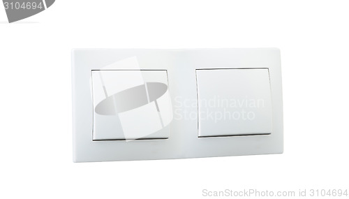 Image of white double light switch