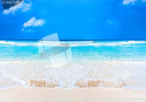 Image of beach and tropical sea background