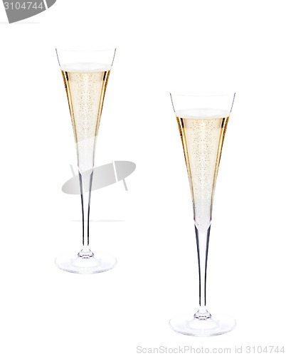 Image of nice champagne in glasses