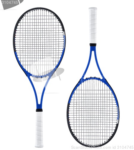 Image of Tennis rackets, isolated on white