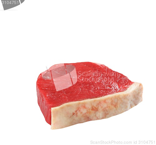 Image of fresh meat isolated on white background