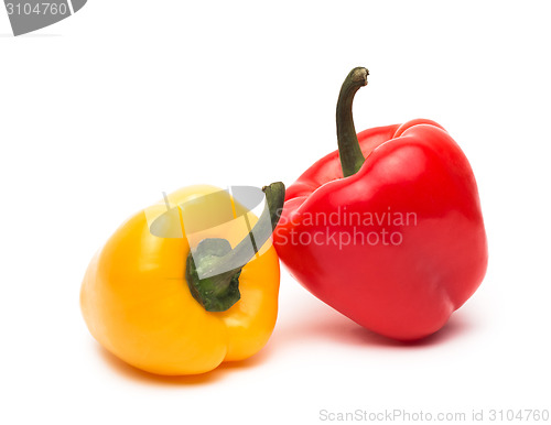 Image of sweet pepper isolated on white background