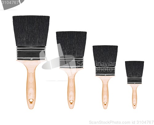 Image of Painting brushes isolated on white