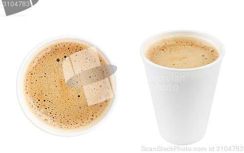 Image of two cups of coffee isolated