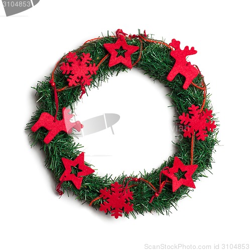 Image of Christmas decorative wreath