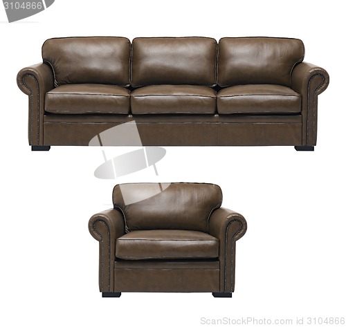 Image of Nice and luxury leather sofa