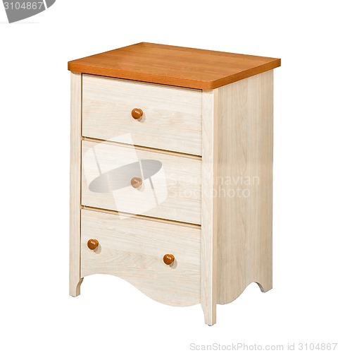 Image of Wooden nightstand