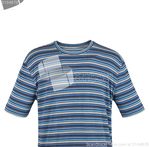 Image of blue striped t-shirt