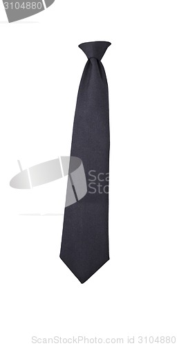 Image of black tie on a white background