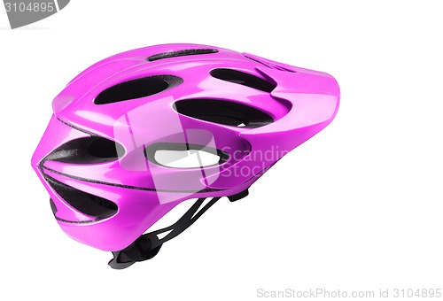 Image of Velvet bike helmet on white background